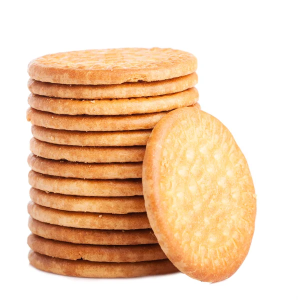 Torre de biscoitos isolados — Fotografia de Stock