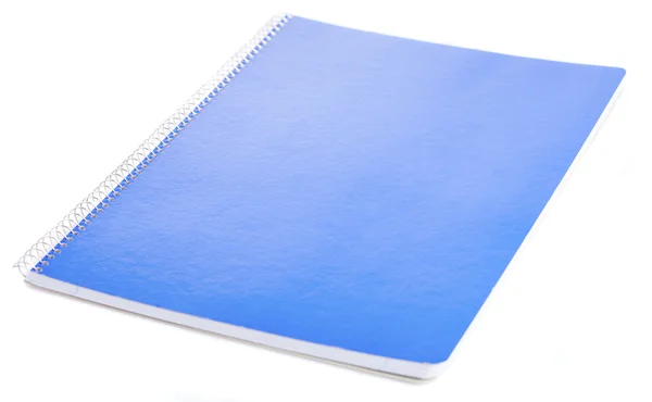 Blue notebook isolated — Stock Photo, Image