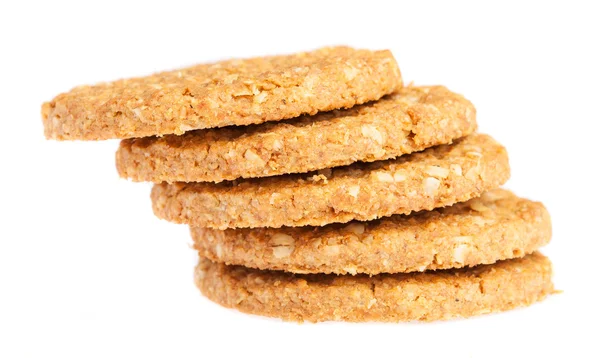 A pile of oats biscuits — Stock Photo, Image