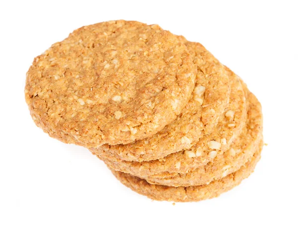 Uma pilha de biscoitos de aveia — Fotografia de Stock