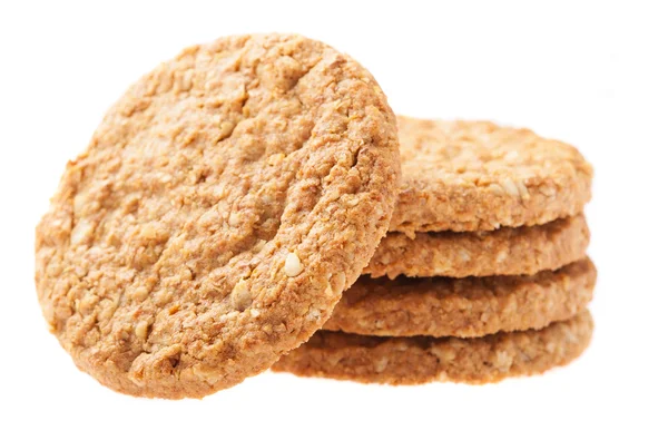 A pile of oats biscuits — Stock Photo, Image