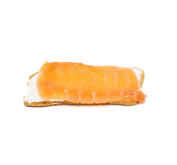 Salmon toast bread — Stock Photo, Image