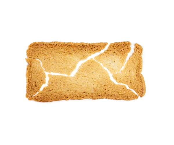 Toastbrot gebrochen — Stockfoto