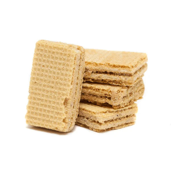 Gofres de galleta aislados — Foto de Stock