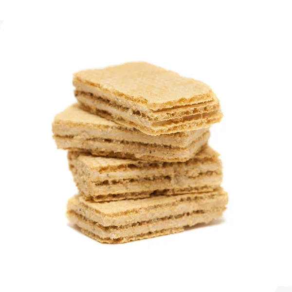 Biscuit  waffles isolated — Stock Photo, Image