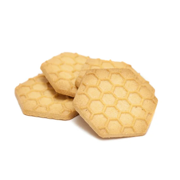 Honeycomb formad cookies — Stockfoto