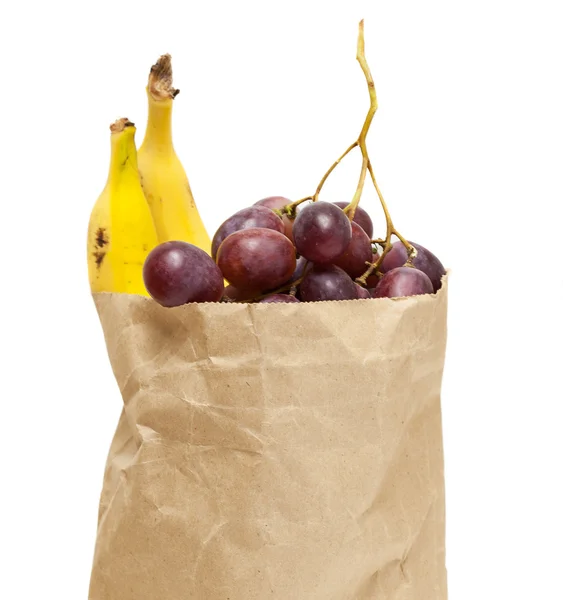 Frutta in busta della spesa — Foto Stock