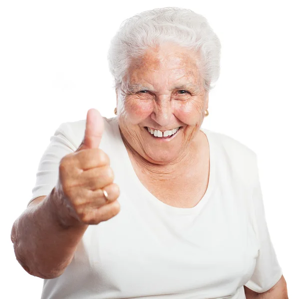 Woman with thumb up Royalty Free Stock Photos