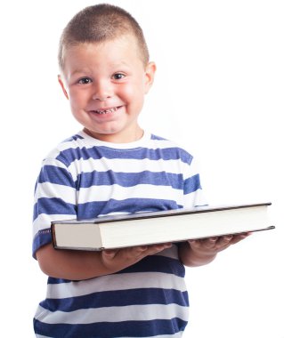 Çocuk holding kitap