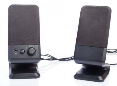 siyah masaüstü hoparlör