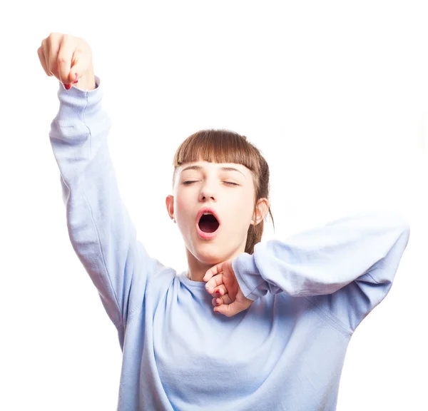 Teen Girl waking up — Stock Photo, Image