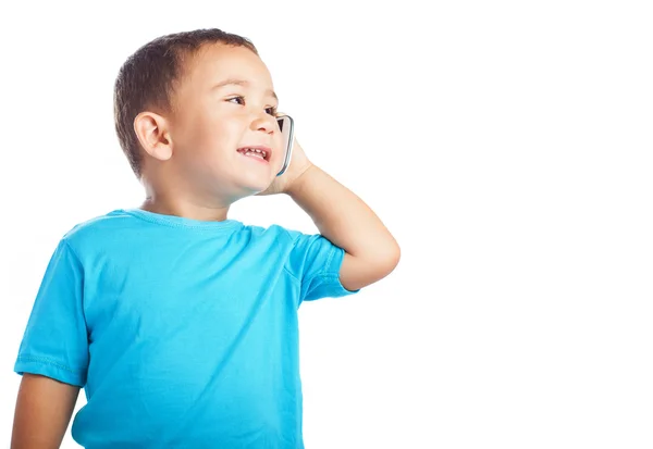 Llamada infantil por móvil — Foto de Stock