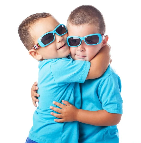 Children wearing sunglasses — Stock Photo, Image