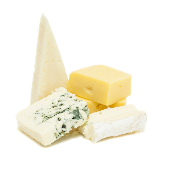Cheese set isolated