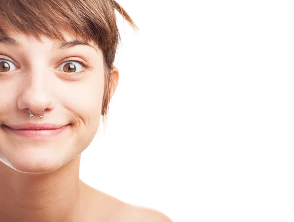 Surprised young woman — Stock Photo, Image