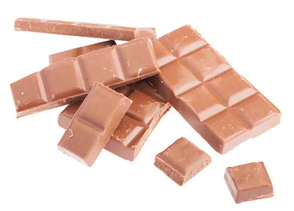 Pile of chocolate bars — Stock Photo, Image