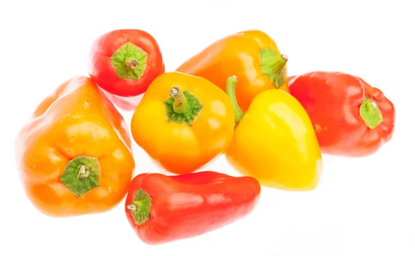 Pile of peppers on white — Stock Photo, Image