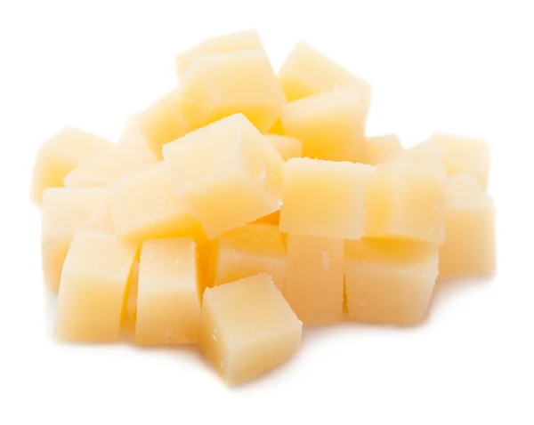 A bunch of cheese on a white — Stock Photo, Image