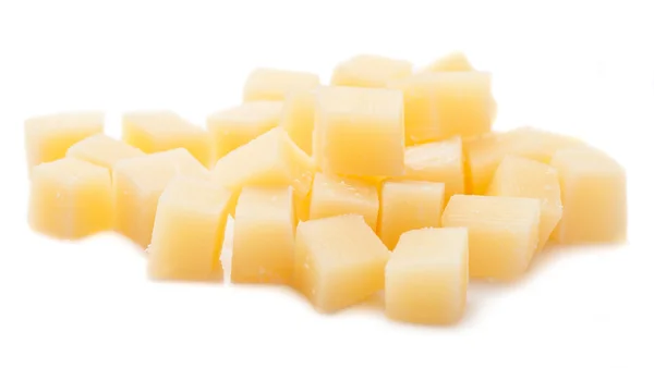 Parmesan cheese cubes — Stock Photo, Image