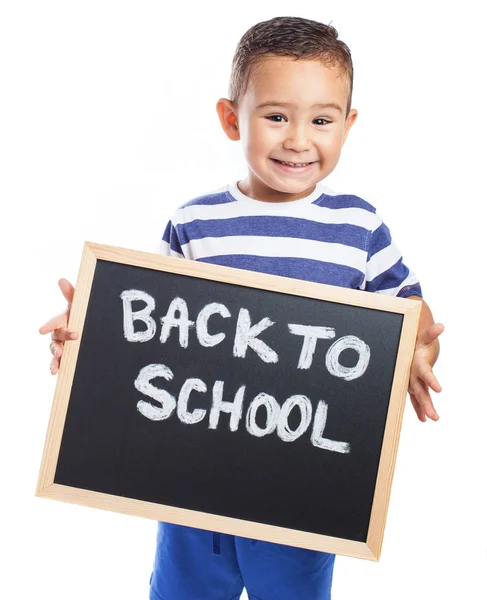 Kind bedrijf schoolbord — Stockfoto