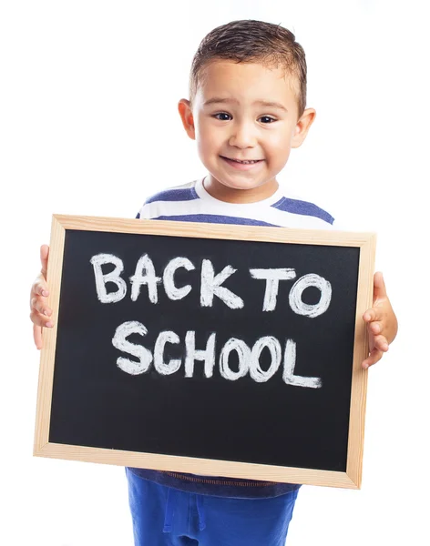 Kind bedrijf schoolbord — Stockfoto