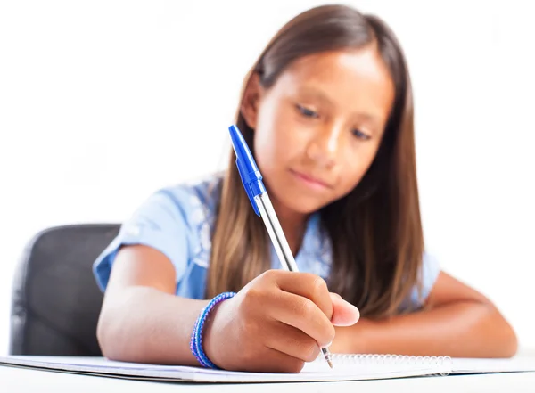 Chica haciendo la tarea — Foto de Stock