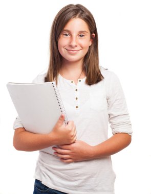 bir defter tutan kız