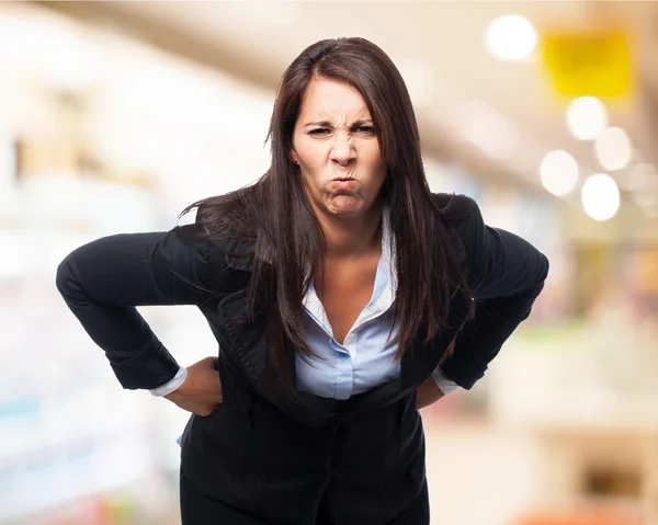 Mulher de negócios irritada legal — Fotografia de Stock