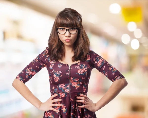 Feliz joven mujer — Foto de Stock