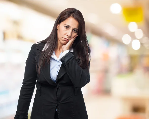 Business woman tandvärk — Stockfoto