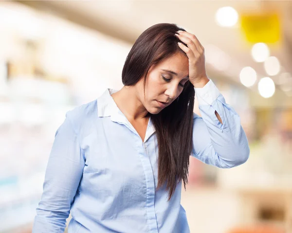 Young woman depressed — Stock Photo, Image