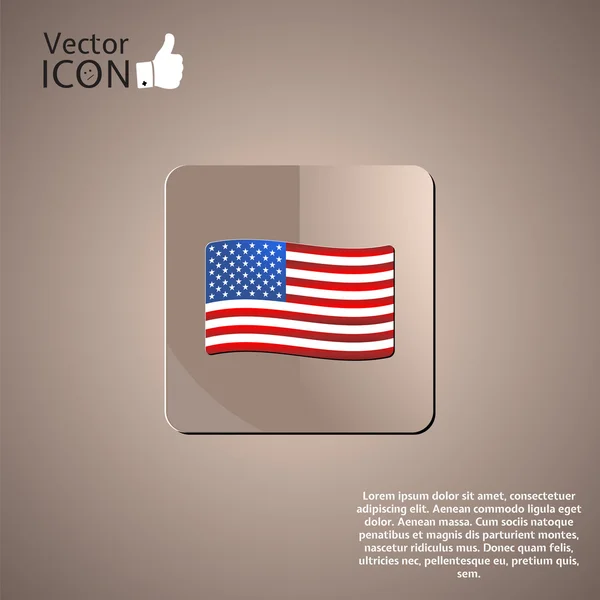 Bandera de los estados unidos — Vector de stock