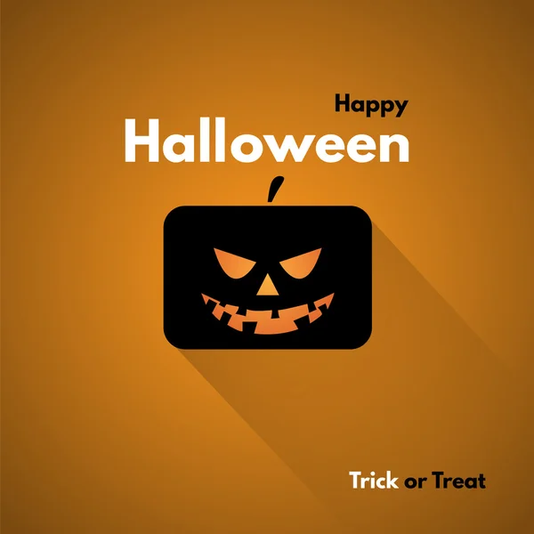 Happy Halloween Label met Pumpkins — Stockvector