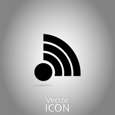 vektör kablosuz ağ simgesini