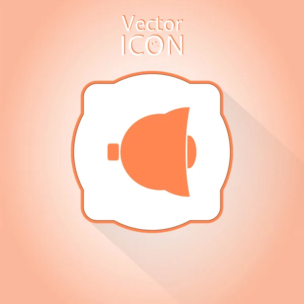 Icono campanas en el fondo — Vector de stock