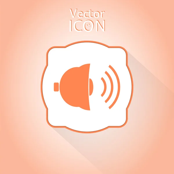 Bell Icon as a Button — Stock Vector