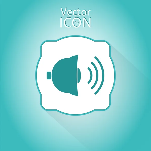 Bell Icon as a Button — Stock Vector