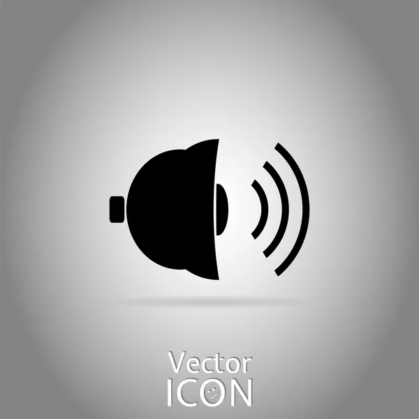 Bell Icon as a Button — Stock Vector