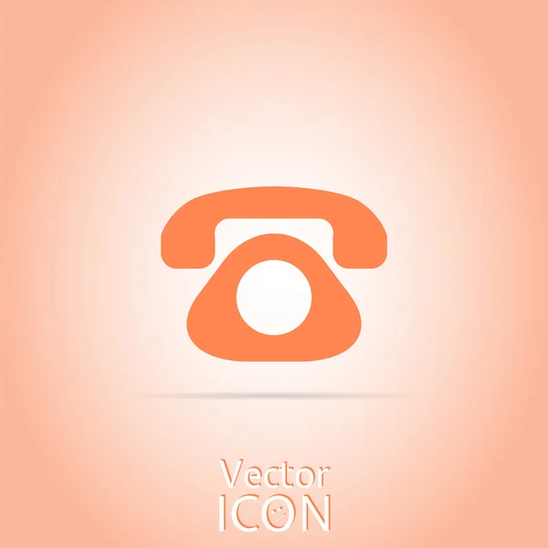 Icono de teléfono. Estilo plano — Vector de stock