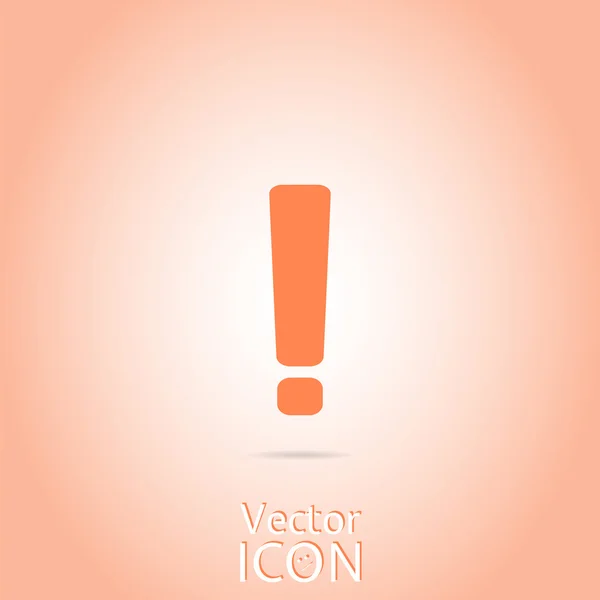 Icono de atención — Vector de stock