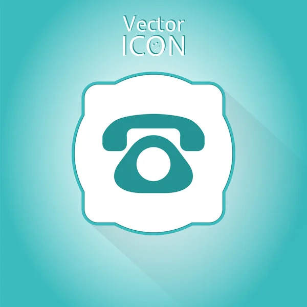Icono de teléfono. Estilo plano — Vector de stock
