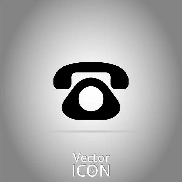 Icône Téléphone. Style plat — Image vectorielle