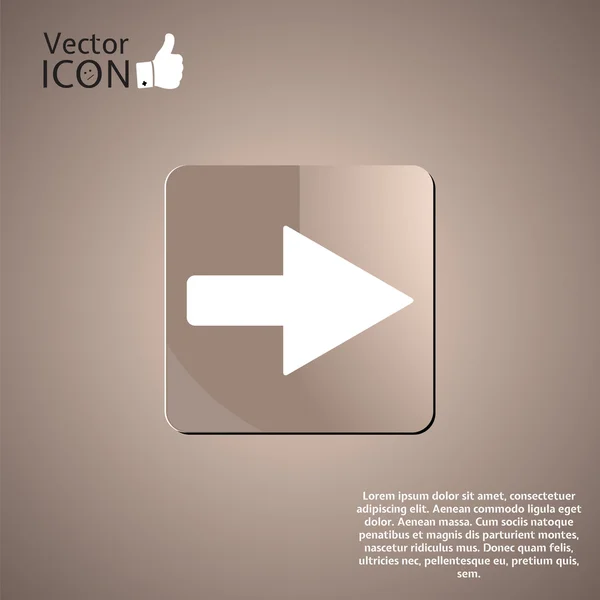 Botón de flecha — Vector de stock