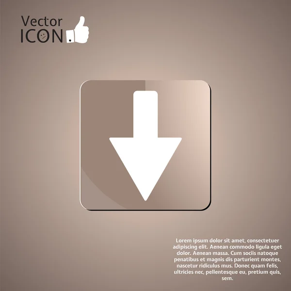 Botón de flecha — Vector de stock