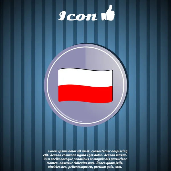 Poland Flag — Stock Vector