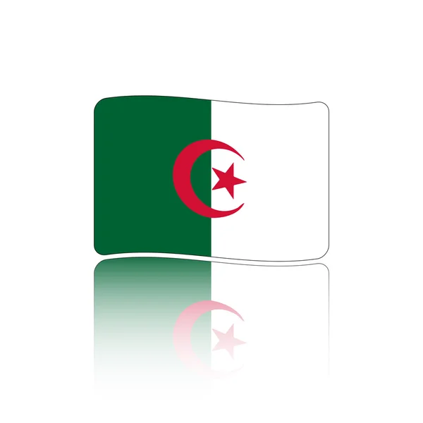 Σημαία της Αλγερίας στο παρασκήνιο — Διανυσματικό Αρχείο