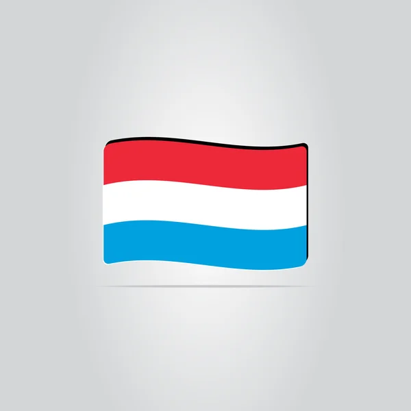 Luxembourg Flag on the Background — Stock Vector