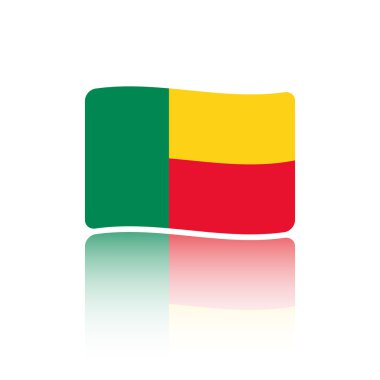 Benin bayrağı arka planı