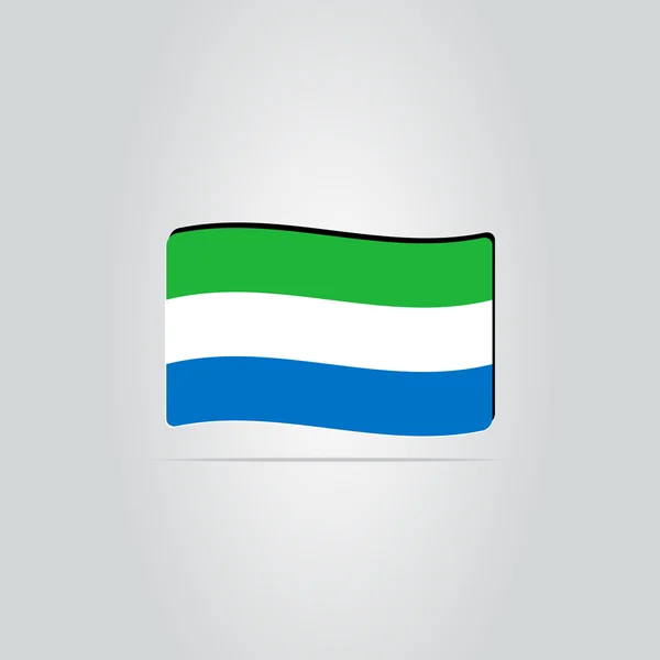 Bandera de Sierra Leona en el fondo — Archivo Imágenes Vectoriales