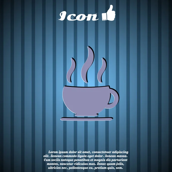 Kubek gorącej kawy kubek lub herbaty — Wektor stockowy